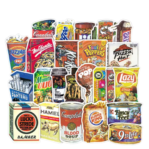 Junk food Stickers Collection – كيري ميري