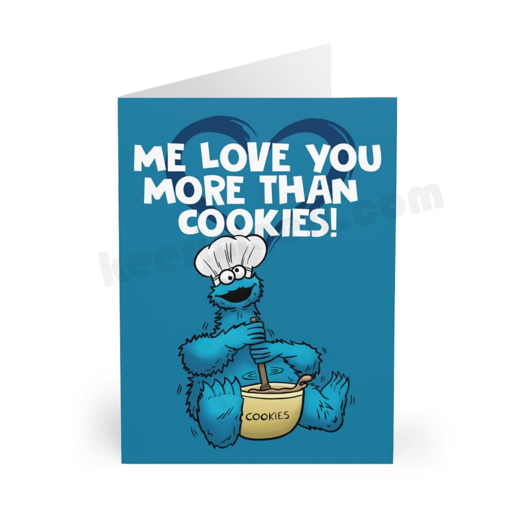 COOKIE MONSTER Love Card – كيري ميري