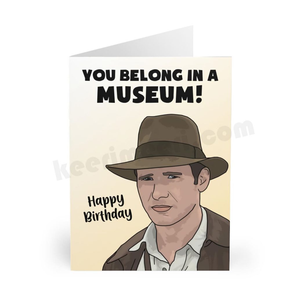 INDIANA JONES Birthday Card – كيري ميري