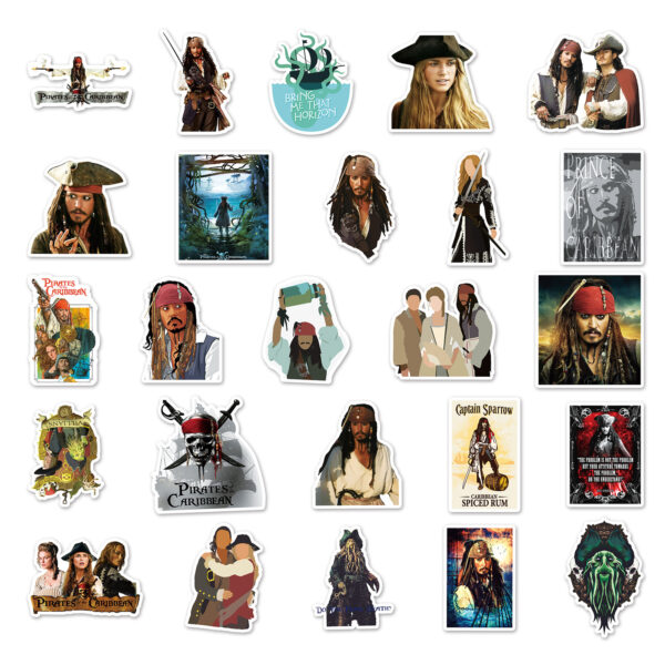 Pirates of the Caribbean 50 Stickers - Image 2