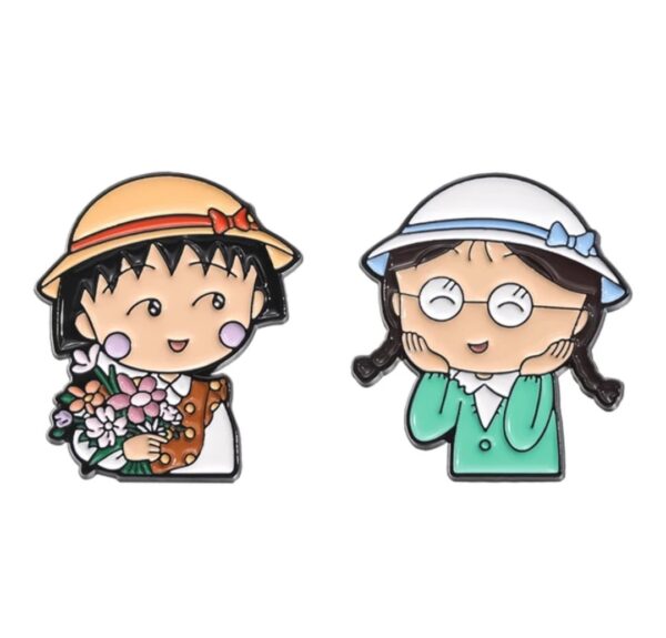 Maruko and Friend Pin Set