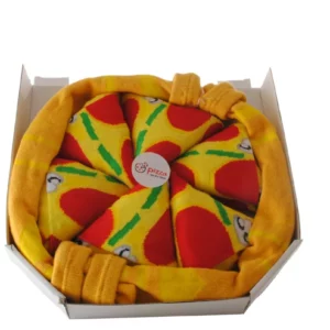 Novelty Funky Bring Me Pizza Box Socks Funny Ladies Mens Gift 4 Pairs Inside