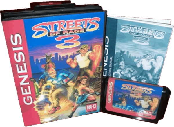 SEGA CATRIDGE STREETS OF RAGE 3