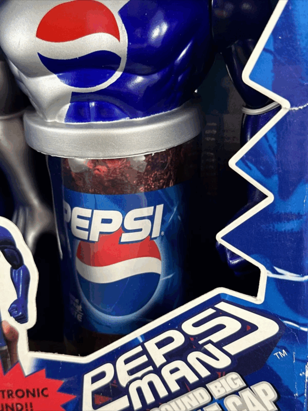 Pepsi Man Sound Big Bottle Cap. Pepsiman Bottlecap Collection by Takara Tomy 1999 - Image 2
