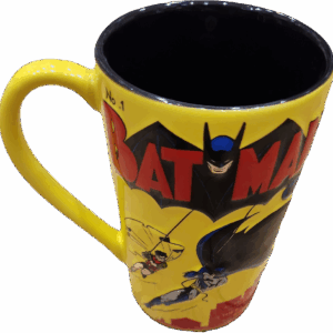 Batman yellow comic mug